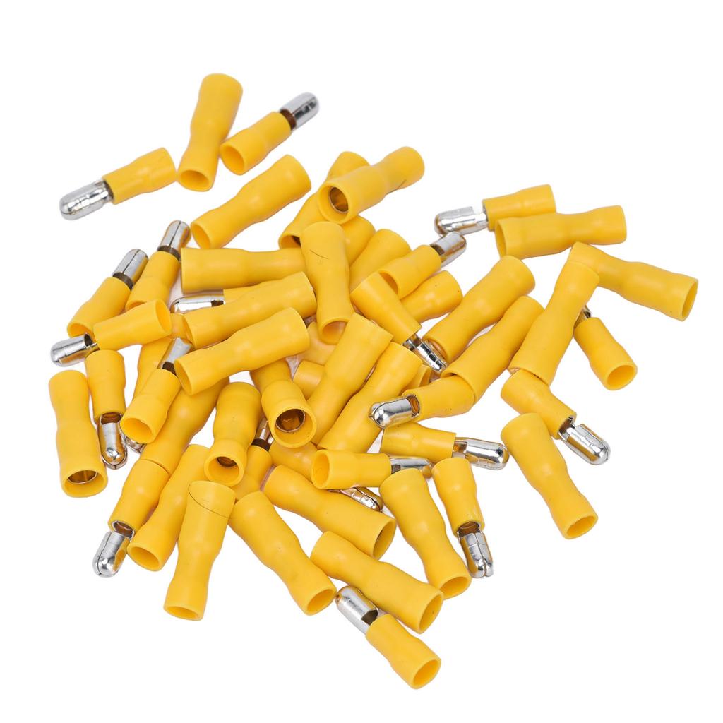 50Pcs Crimp Connector 12‑10 AWG Insulated Male Female Bullets Wire Terminal Set Kit
