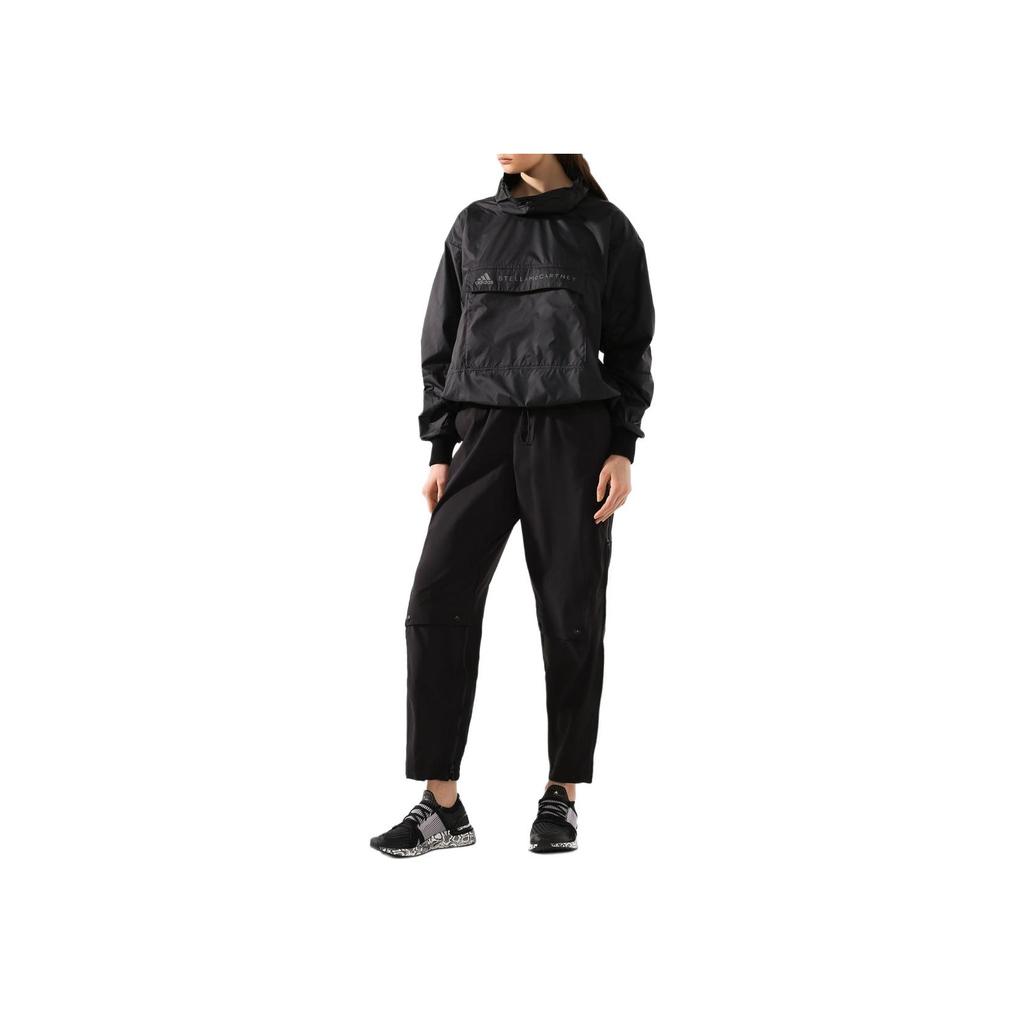 Adidas Solid Color Breathable Knitted Sports Pants Women Bottoms Black FS7574