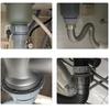 Conector Țeavă Scurgere Adaptor Țeavă Chiuvetă 2 buc 57mm la 46mm 60mm la 46mm