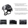 PJ Tactical Paintball Airsoft Helmet Fast Military Helmet with NVG Bracket and Side Guide Rail
