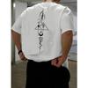 Cotton Printed Men's Vintage T-Shirt, Simple Fashion Comfortable Print Casual Tee