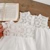 Infant Girls' Seersucker Ruffle Lace Sleeveless Dress