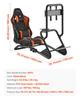Racing Wheel Stand, Heavy-Duty Simulator Cockpit Steering Wheel Stand with Monitor Stand, Fit Logitech G25,G27,G29,G920,G923, Thrustmaster T300RS,TX