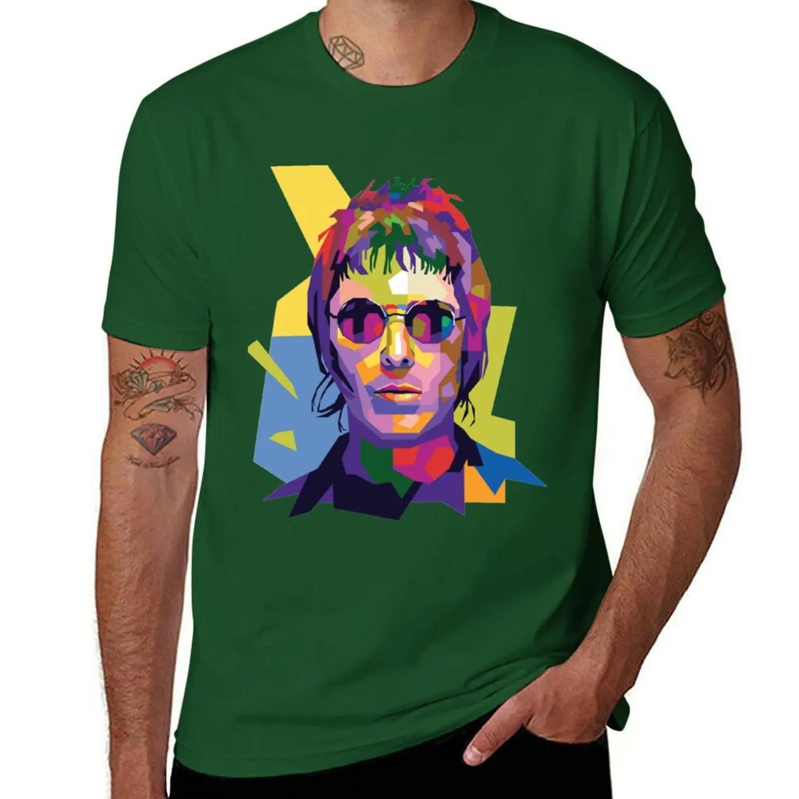 

Liam Gallagher TShirt hippie clothes new edition shirts graphic tees shirts graphic tee heavy weight t shirts for men 4XL