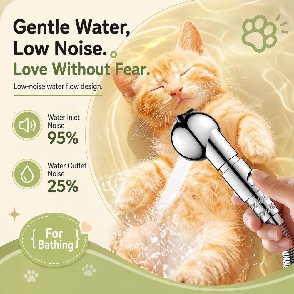 Detachable Pet Bath Nozzle Adjustable Dog Shower Head Pet Shower Sprayer  Pet Bathing Tools