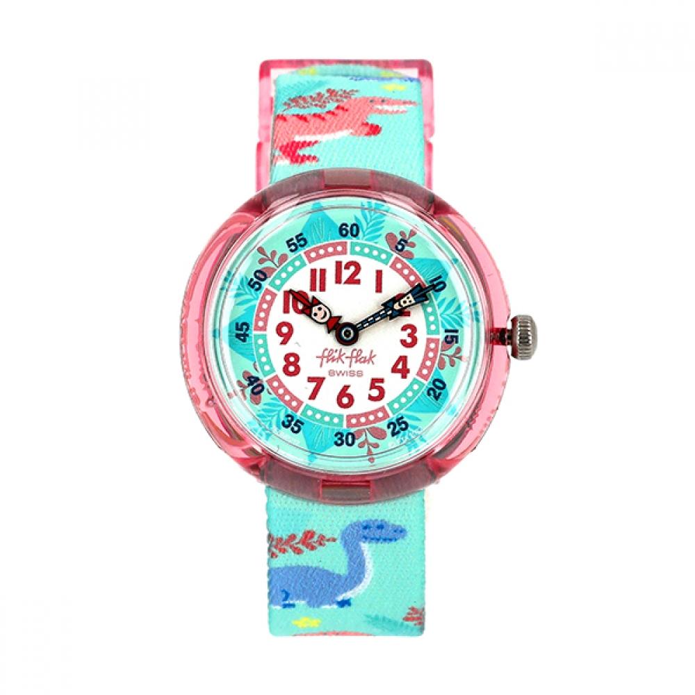 

Flick Flock Fbnp212 Gameland Dino Party Kids Nato Watch FBNP212