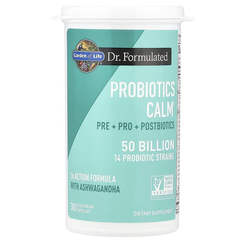 Probiotics Calm, 50 Billion, 30 Vegetarian Capsules