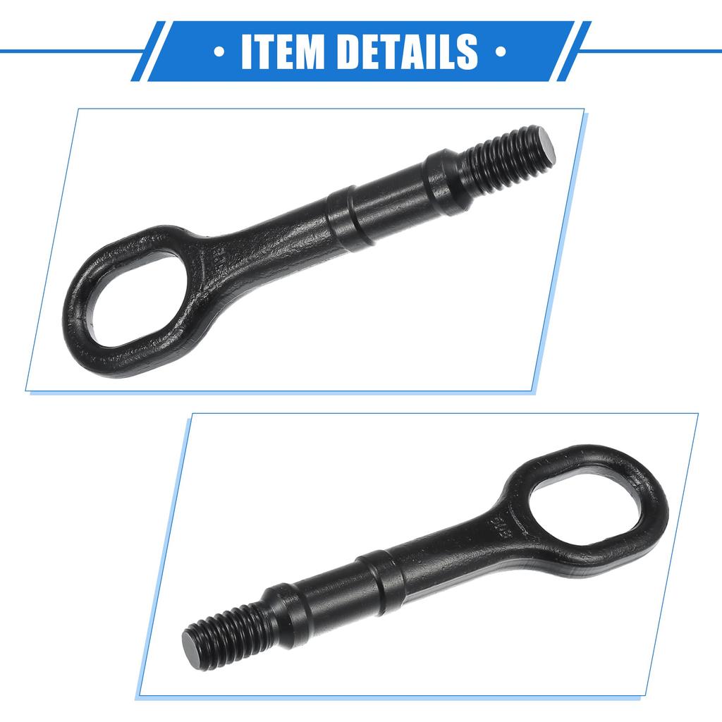 VekAuto Volkswagen Golf 2006-2014 Volkswagen Abschlepphaken Für GTI 2006-2014 Langlebiges Metall Schwarz Stoßstange Vorne Hinten Abschlepphaken