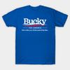 Men Black Print T-shirt Bucky For Congress No-Cut Transfer Paper Print Cotton Tshirt