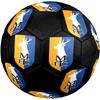 Pallone da Calcio Mansfield Town FC taglia 5, colorato, adatto a tutte le età, cucito a macchina, materiale PVC, qualità da competizione, durevole e ad alto rimbalzo