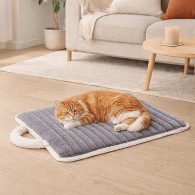 Non-slip Winter Warm Dog Mat Thickened Fluffy Dog Sofa Mat with Handle Soft Dog Bed Mat for Cats and Dogs Rabbit