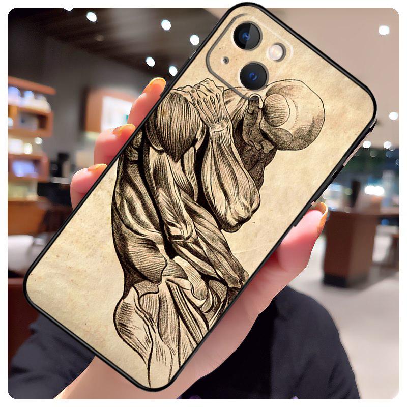 Human Anatomy Case For iPhone 13 Pro Max 16 15 11 12 14 17 Pro Max Mini 15 16 Plus 16e 17 Air Phone Cover
