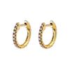 CRMYA Copper Gold Plated Earring Set For Women Color CZ Zircon Piercing Clip Hoop Dangle Earrings For Women Jewelry Wholesale
