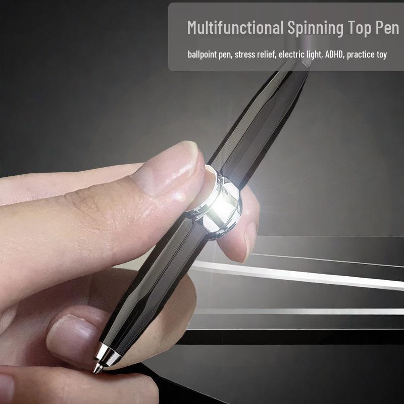 Luminous Fidget Spinner Pen with Light for Stress Relief