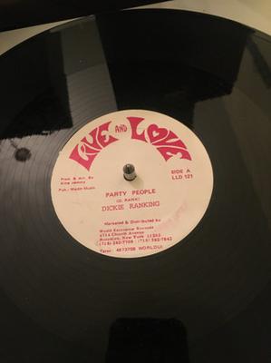 12inch Record DICKY RANKING - Party People LLD121 Live And Love 1989 US Reggae, Ska & Dub Used