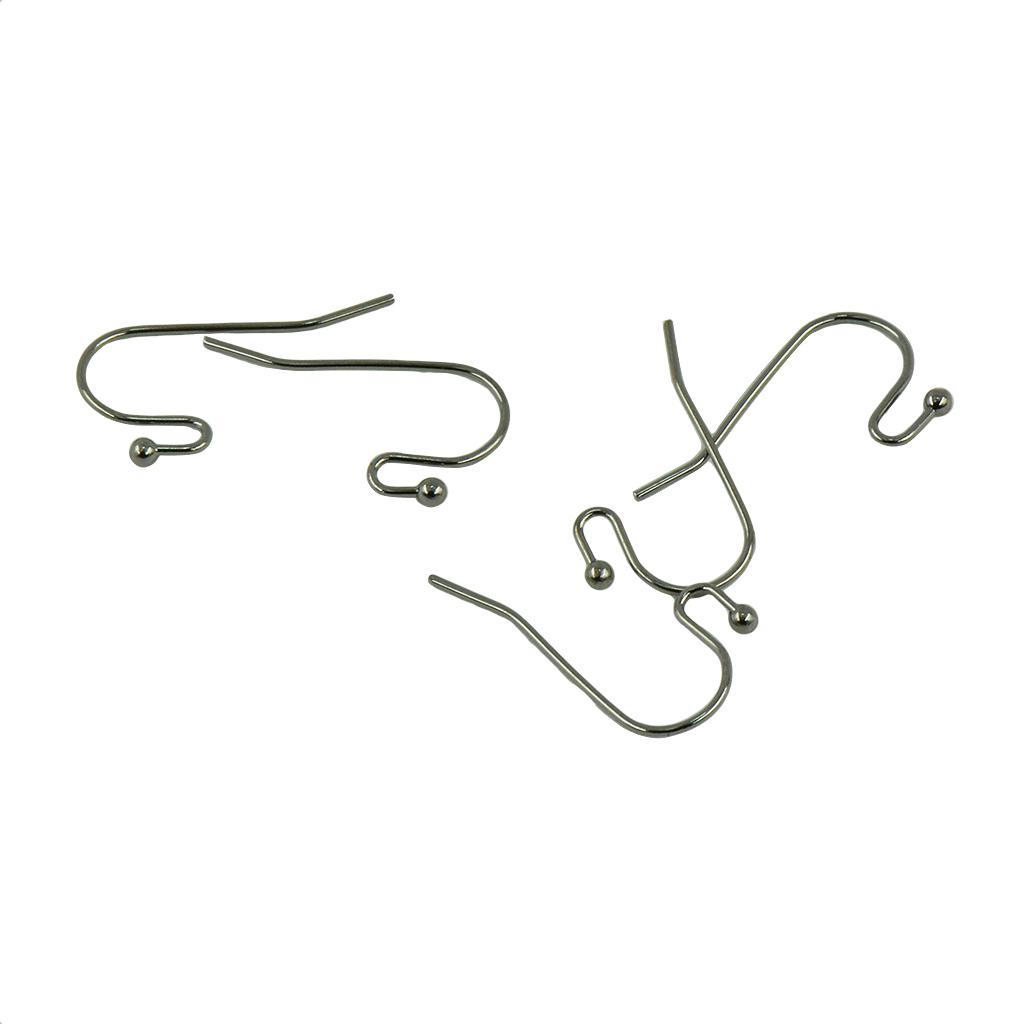 100 buc. Cârlig pentru cercei cu sârmă franceză din alamă