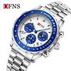 Ofns 1585 Trendy Men's Quartz Watch For Business And Leisure, Three Eye Six Needle Timing, Night Light, Waterproof Calendar