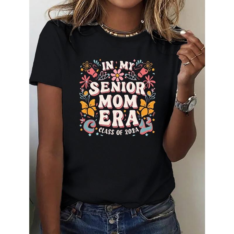 Celebrating Senior Mom Era  pure Women s T-shirt, Comfort Fit S чёрный