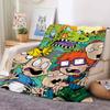 Lustiger Cartoon R-Rugrats-S Niedliche Decke Warm Weich Geeignet Für Schlafzimmer Sofa Bett Wohnzimmer Büro Reisen Camping Geschenke