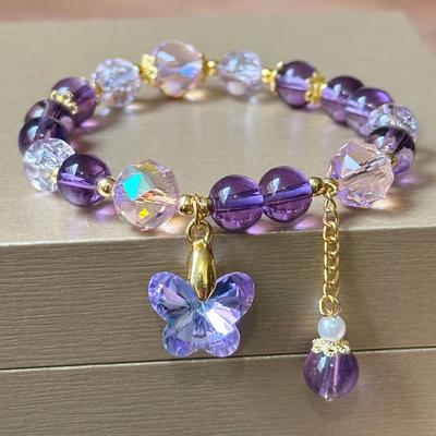 JYL Bracelet Purple Lotus Jade -Cultivates Spirituality & Attracts Elegant Luck