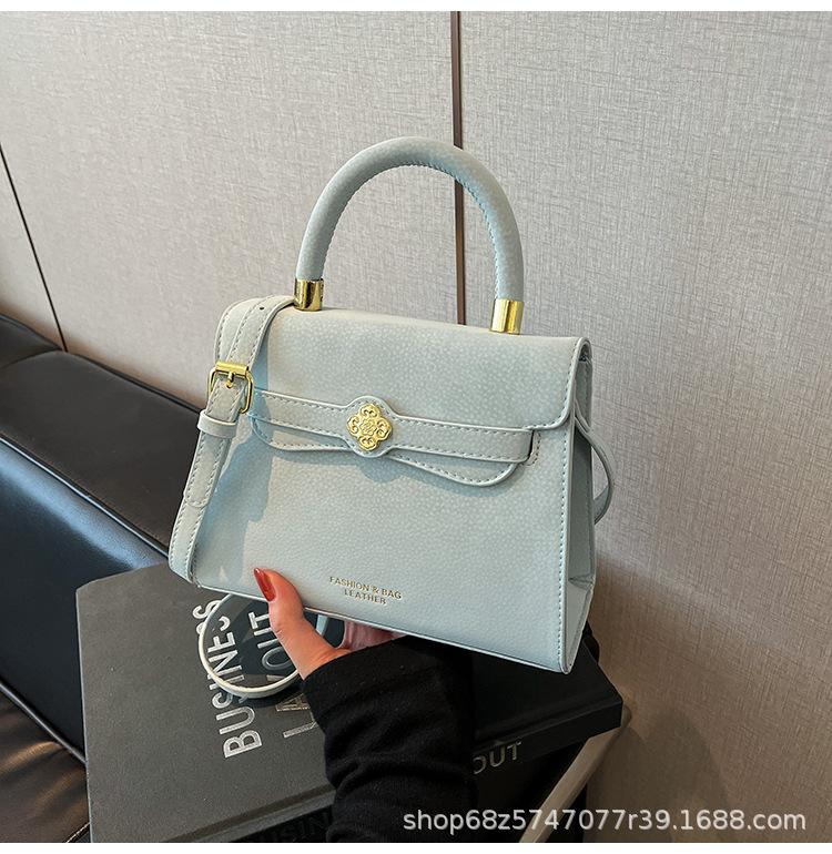 

French niche hand-held bag women s 2025 new fashion light luxury Kelly bag women s commuter shoulder crossbody bag