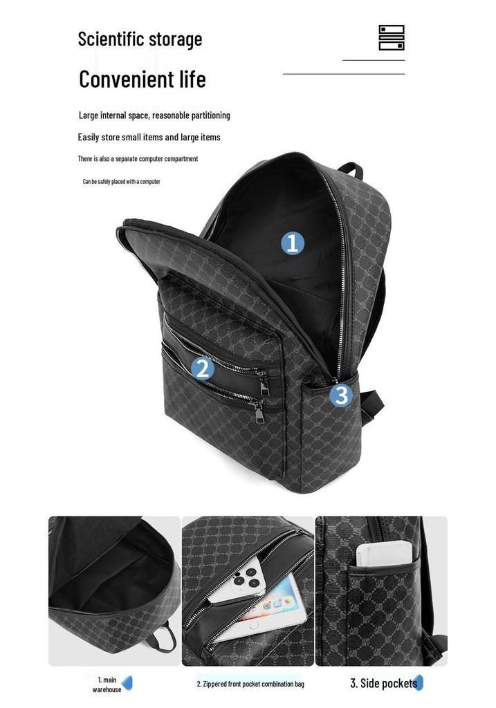 Rucsac Retro Pled Trendy European & American 2025 - Geantă de Călătorie Casual Fashion