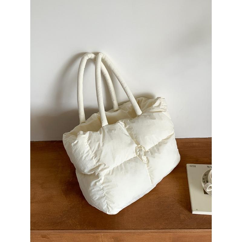 

Хлопковая сумка через плечо, новая осенне-зимняя сумка-тоут для студенток, для поездок на работу, вместительная женская сумка-облако бежевый