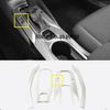 5 Pcs Stainless Steel Carbon Fibre Gear Shift Panel Water Cup Holder Cover Trim For Toyota Corolla  Interior Accessories