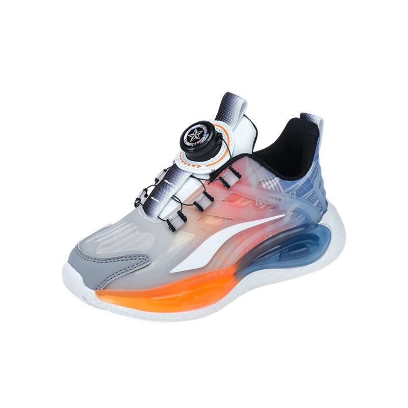 

Putian boys shoes autumn and winter waterproof leather children s sports shoes medium and older children s new rotating buckle running shoes 40