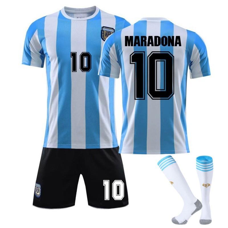 

Argentina Jersey Maradona 1986 Retro Version No. 10 Messi Match Training Football 26#