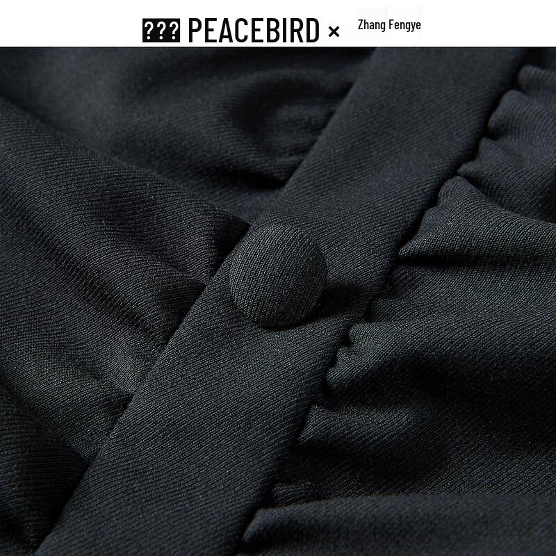 PEACEBIRD Women's Summer Spliced Short Sleeve Dress