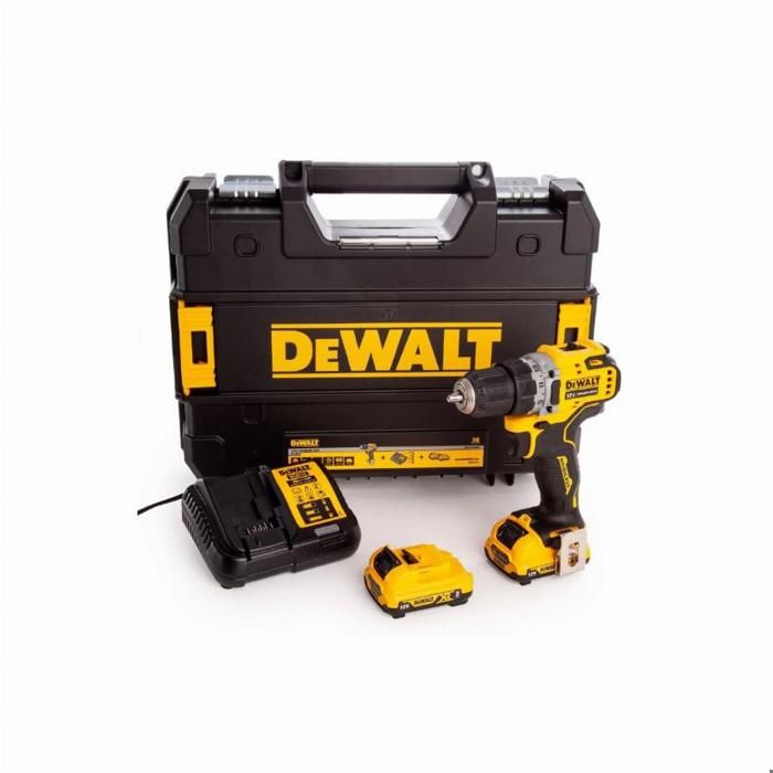 Perceuse Visseuse Sans Fil Dewalt XR 12V 2Ah Li-ion Brushless 57.5 Nm DCD701D2