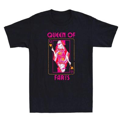 Queen of Farts Funny Poker Joke Men’s T-Shirt