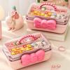Multi-Layer Hairpin Organizer Cute Girl Jewelry Case Head Rope Headband Display Rack Children'S Hair Accessories Storage Box