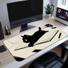 Cute Black Cat Mouse Pad Desk Mat Large Nonslip Antifray Keyboard Ergonomic Office Rubber Pc Home Custom