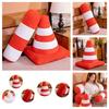 Creative Traffic Safety Cone Pillow Plush Toy For School And Kindergarten Teaching Aids
