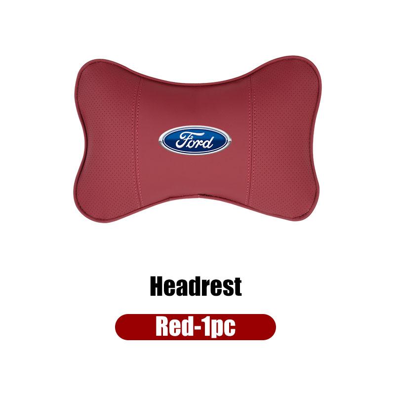 KLKY5 For Ford Soft Car Headrest Cushion Seat Belt Shoulder Protector Cover Focus Mk2 Mk3 Mk4 Fiesta Ranger Mondeo S-MAX Kuga