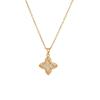 Elegant Colorfast Four-Leaf Clover Necklace, Versatile Titanium Steel Choker with Clavicle Chain