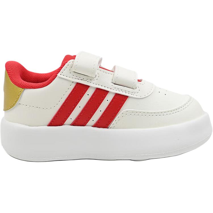 Adidas Breaknet 2.0 Cf I Comfortable Versatile Casual Non-Slip Shock Absorbing Low-Top Walking Shoes Baby Shoes White JR5868
