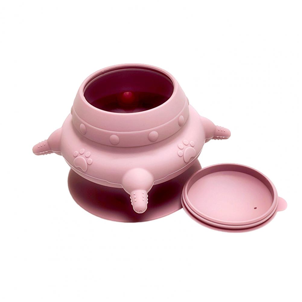 

Anti-slip Pet Feeding Bottle Silicone Puppy Feeder with 4 Teats for Kittens Puppies Rabbits 240ml Milk Bowl with Anti-slip One Size розовый