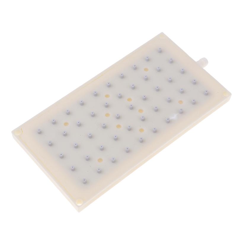 ABS 22X10.9cm Rechteckige Dusche 10mm Intubationstyp Schnittstelle Duschkopf 5 * 10 Loch Top Spray Duschkopf Zubehör