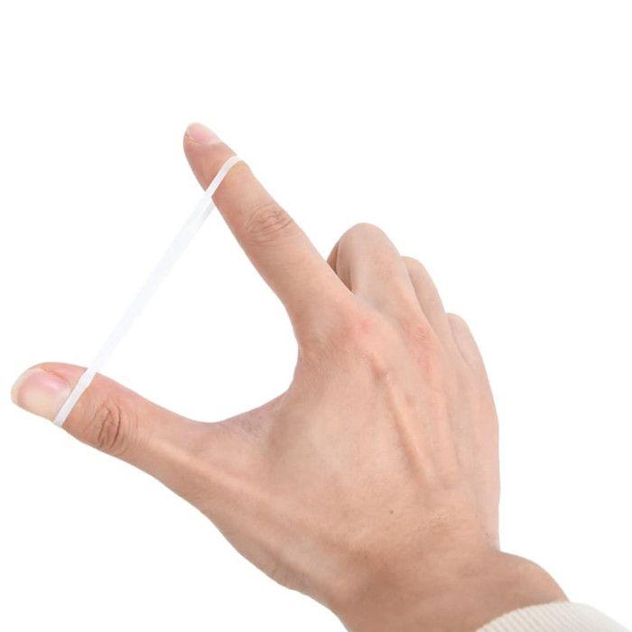 Bandes tressées pour chevaux 2500 pcs silicone blanc