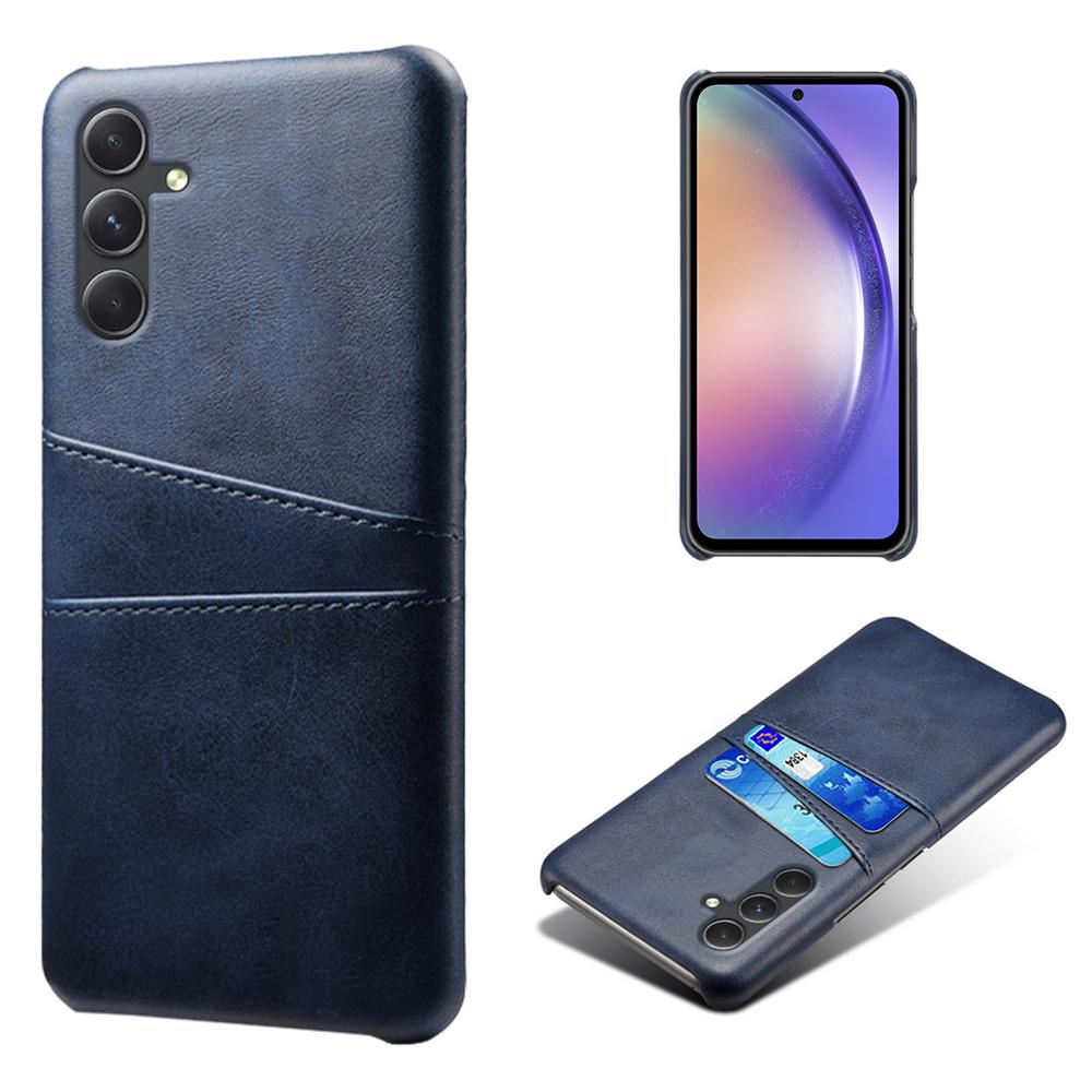 Pour Samsung Galaxy A35 5G Coque de Téléphone Cuir+PC Housse Antichoc avec Double Fente pour Cartes