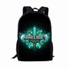 Square Man School Bag Cartoon Backpack Minecraft Backpack Game Printing Large Capacity