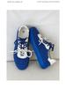 2025 Versatile Men's White Sporty Sneakers with Double Laces - Casual, Trendy, Flat, Skate & German Trainer