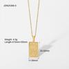 2026 Newest 18K Gold Stainless Steel Pendant Necklace Fashionable Waterproof Hypoallergenic Geometric Design Unisex for Wedding