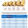 Quick Fit Adapter Brass Brass Tube Fitting Male Thread BSP Brass Nipple 1/8" 1/4" 3/8" 1/2" 3/4" 1" BSP Coupler Fitting