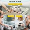 Women Makeup Bag Waterproof Clear PVC Travel Cosmetic Bags Case Travel Make Up Kit Bags for Men Toiletry Brush Organizer Pouch