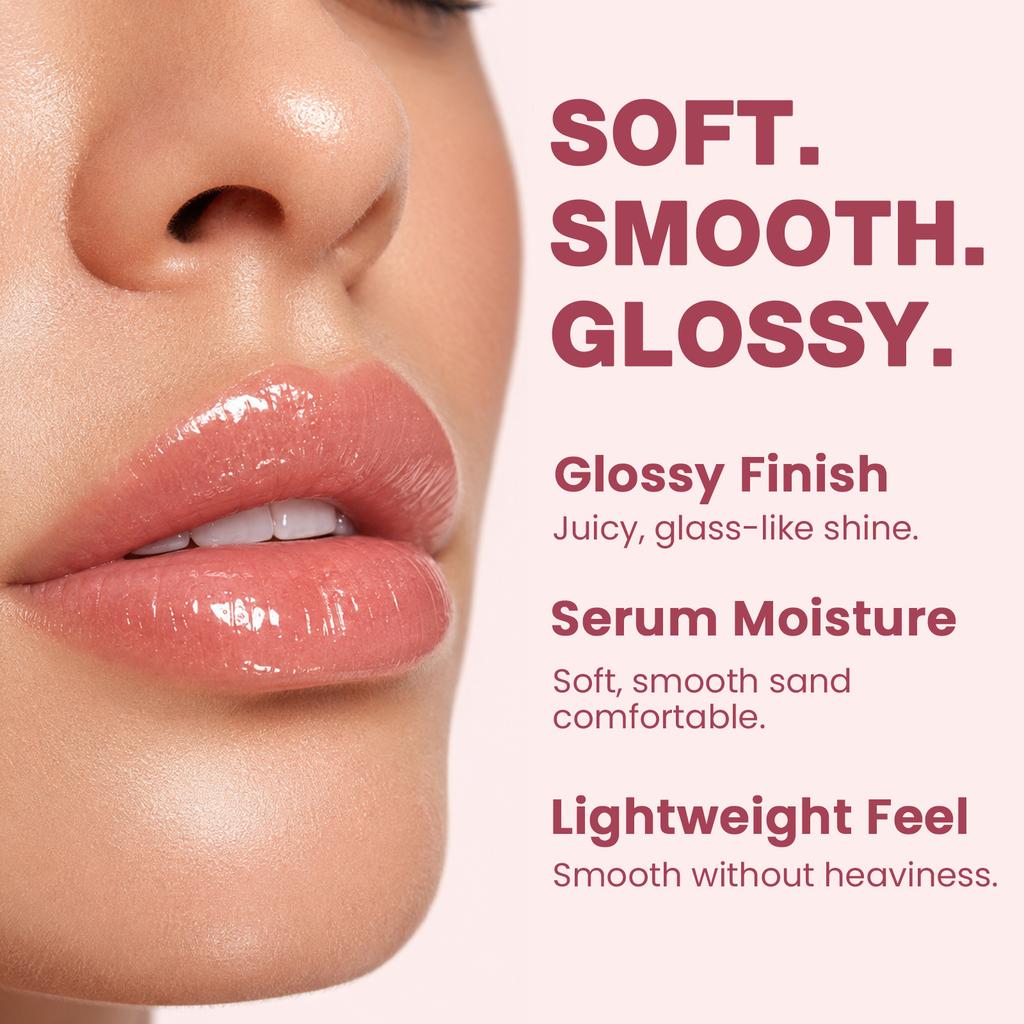 Moisturizing Lip Lotion Essence Volumizing Lip Glaze Women's Moisturizing and Moisturizing Natural Lip Gloss Hydrating Lip Gloss
