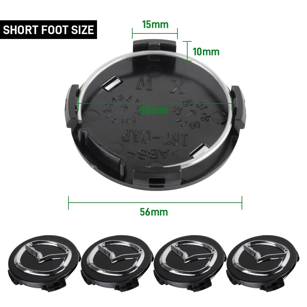 

4PCS 56mm Car Styling Wheel Center Cap Hub Replaccement Covers For Mazda Demio 2 3 5 6 MS 626 CX3 CX5 MX3 Axela Atenza Skyactiv For mazda&4pcs